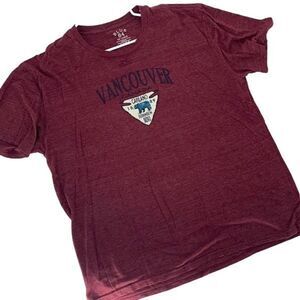 Blue 84 Mens Vancouver Canada Capilano 1889 Short Sleeve T-Shirt Maroon Size 2XL